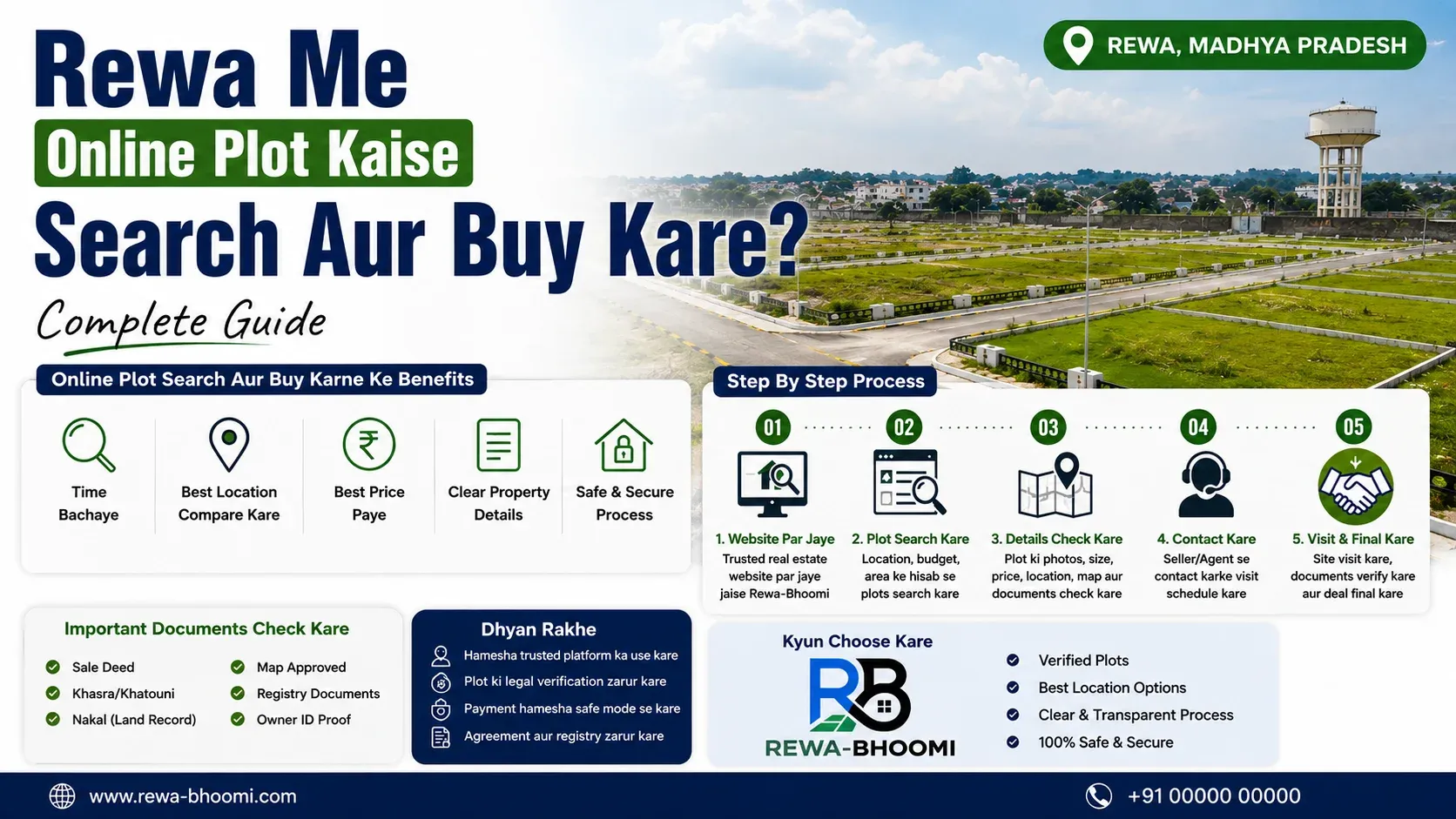 How to buy and view plots online in Rewa